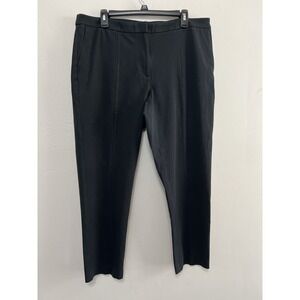J. Jill Premium Bi-Stretch Black Pants Seamed Front‎ Women's 16